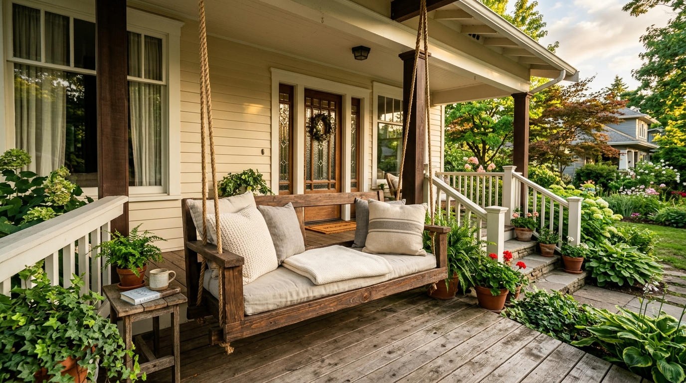 13 Relaxing Front Porch Swing Ideas for a Charming Outdoor Escape